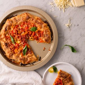 MOLDE PIZZA 32 CM ANTIADHERENTE GOLD ILKO