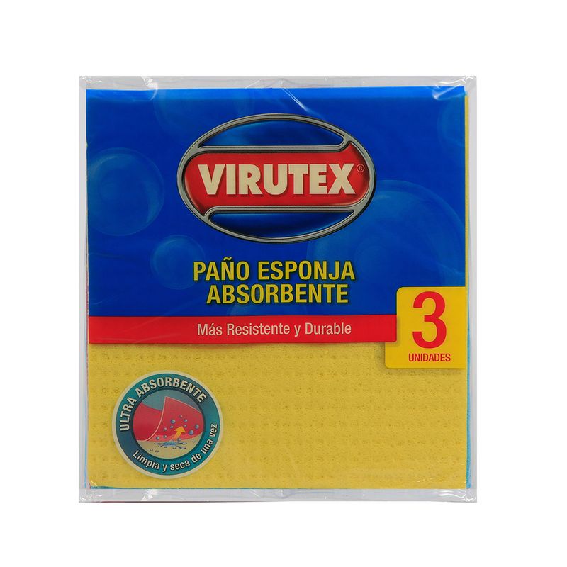 Pack 3 un. Paños Virutex Microfibra