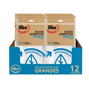 CAJA BOLSAS HERMETICAS GRANDES 12 UN