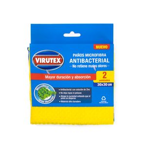 PAÑO MICROFIBRA ANTIBACTERIAL X2