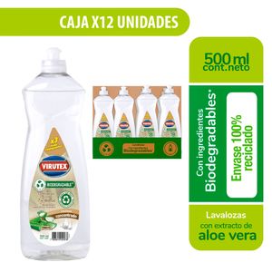 CAJA X 12 UNIDADES LAVALOZAS ECOLOGICO 500ML