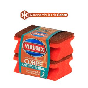 ESPONJA ACANALADA  CON NANOPARTÍCULAS DE COBRE 2UN