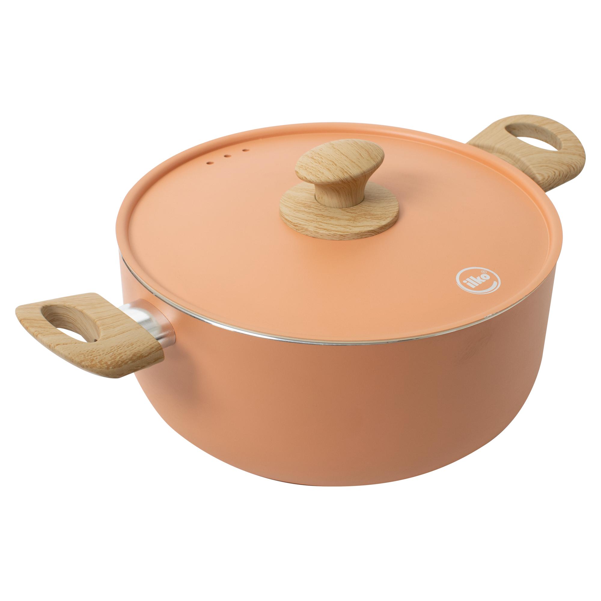 Bateria Cocina Ilko 7 Piezas Apricot Ceramic - cocinailko
